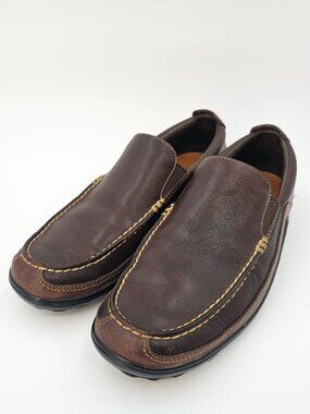 Cole Haan 161C04059C10 Tucker Venetian Brown Leather Loafer Shoes Mens Size 7.5M